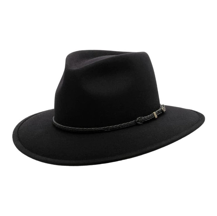 Akubra - Traveller Hat - Black – Surplus City