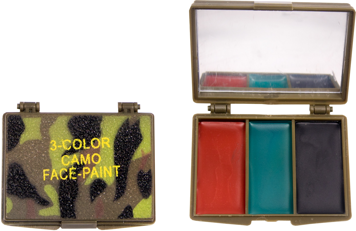 Tkekruh 3 Pezzi Camouflage Face Paint Kit,Vernice per Camuffamento