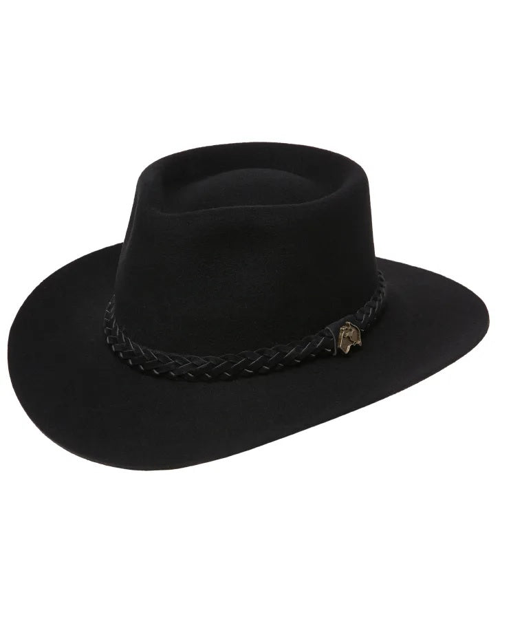 Statesman - Murchison River Wool Felt Hat - Black – Surplus City