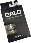 QALO - Women's Bead & Geo Stackable Rings - Pacific Opal & Plum