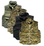 Huss - Ranger Zip Up Vest - Khaki / Auscam / Multicam / Black