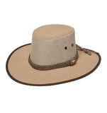 Statesman - Seabreeze Canvas Mesh Hat - Sand / Navy